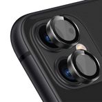 iPhone 11/12 / 12 Mini Raze Metal Kamera Lens Koruyucu Siyah