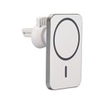 Iphone 12-13-14 Pro/max Uyumlu Magsafe Kablosuz Manyetik Araç Şarj Cihazı 15 W Oto Telefon Tutucu - Beyaz