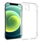 İphone 12 6.7 Anti-Drop Silikon Kılıf Kamera Korumalı Şeffaf Silikon Kılıf-(5775)