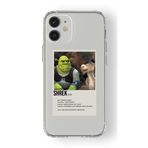 iPhone 12 ile Uyumlu Shrek Poster Tasarım Baskılı Şeffaf Kılıf