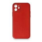 Iphone 12 Kırmızı Mini Coco Deri Silikon Kapak Kılıf