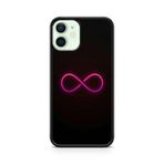 iPhone 12 Mini Kılıf Silikon TPU Sonsuzluk Aşk Rüya Rüya Gökkuşağı Dövme Sembol Sonsuz 17 Ref 17