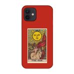 iPhone 12 Mini The Sun Tarot Kırmızı Telefon Kılıfı