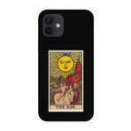 iPhone 12 Mini The Sun Tarot Siyah Telefon Kılıfı