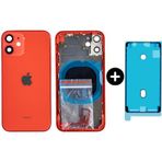 İphone 12 Mini Uyumlu Boş Kasa Kırmızı + Sıvı Ve Toz Bandı