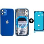 İphone 12 Mini Uyumlu Boş Kasa Mavi + Sıvı Ve Toz Bandı