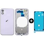 İphone 12 Mini Uyumlu Boş Kasa Mor + Sıvı Ve Toz Bandı
