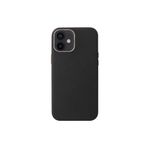 İphone 12 Mini Uyumlu Zore Leathersafe Wireless Kılıf-Siyah