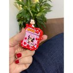 Iphone 1/2. Nesil Uyumlu Koruyucu Bluetooth Kulaklık Kılıfı Minnie Mouse Figürlü - Kırmızı - Pembe