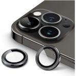Iphone 12 Pro / 12 Pro Max Uyumlu Kamera Lens Koruyucu Mercek Çerçeve - İP 12 Pro/12 Pro Max - Siyah