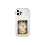 iPhone 12 Pro ile Uyumlu Burç Kartları Başak Tasarımlı Şeffaf Silikon Kılıf