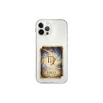 iPhone 12 Pro Max ile Uyumlu Burç Kartları Başak Tasarımlı Şeffaf Silikon Kılıf