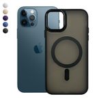 iPhone 12 Pro Max Kılıf FreyaX Seri Magsafe Özellikli Silikon Kapak Mor