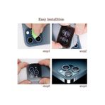 iPhone 12 Pro Max Uyumlu Safir Kamera Lens Koruyucu Takma Aparatlı Kolay Kurulum