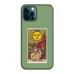 iPhone 12 Pro The Sun Tarot Yeşil Telefon Kılıfı