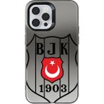 iPhone 12 Pro Uyumlu Beşiktaş Büyük Arma Bayrak Premium Lisanslı Telefon Kılıfı - Şeffaf