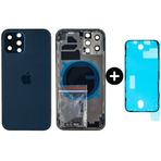 İphone 12 Pro Uyumlu Boş Kasa Mavi + Sıvı Ve Toz Bandı