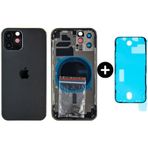 İphone 12 Pro Uyumlu Boş Kasa Siyah + Sıvı Ve Toz Bandı