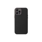 iPhone 12 Pro Uyumlu Zore Leathersafe Wireless Kılıf-Siyah