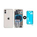 İphone 12 Uyumlu Boş Kasa Beyaz + Sıvı Ve Toz Bandı