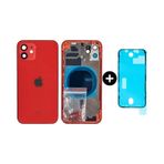 İphone 12 Uyumlu Boş Kasa Kırmızı + Sıvı Ve Toz Bandı