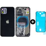 İphone 12 Uyumlu Boş Kasa Siyah + Sıvı Ve Toz Bandı