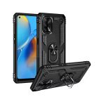 İphone 12 Uyumlu Tank Kılıf Ultra Koruma Yüzüklü Mıknatıslı Standlı Siyah