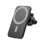 Iphone 13 / 13 Pro / 13 Pro Max Kablosuz Şarj Aleti Magsafe Araç Içi Manyetik Şarj 15W - Gri