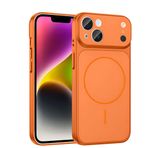 İPhone 13-14 ile Uyumlu 17 Pro Görünümlü Magsafe Destekli Kablosuz Şarj Özellikli Kamera Lens Korumalı Şık Metal Görünümlü Telefon Kılıfı