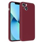 iPhone 13 İle Uyumlu Kılıf Kamera Korumalı Kartlık Hazneli Vitra Kapak 37017 Mürdüm