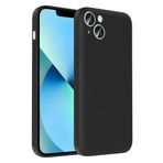iPhone 13 İle Uyumlu Kılıf Kamera Korumalı Kartlık Hazneli Vitra Kapak 37017 Siyah