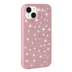 iPhone 13 İle Uyumlu Kılıf Parlak Taşlı Tasarım Pırlanta Kapak 30653 Pembe