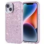 iPhone 13 İle Uyumlu Kılıf Taşlı Tasarımlı Kapi Kapak 36871 Lila