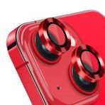 iPhone 13 / iPhone 13 Mini Raze Metal Kamera Lens Koruyucu Kırmızı