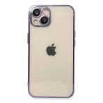 İphone 13 Kılıf Lensli Silikon - Mor