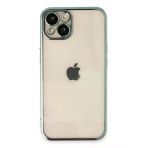 İphone 13 Kılıf Lensli Silikon - Yeşil
