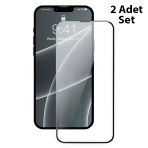 Iphone 13 Mini 0.23Mm Full Kavisli Ekran Koruyucu Cam 2 Adet-(5775)