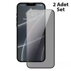 Iphone 13 Mini 0.23Mm Gizlilik Hayalet Full Ekran Koruyucu 2 Adet Set-(5775)