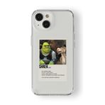 iPhone 13 Mini ile Uyumlu Shrek Poster Tasarım Baskılı Şeffaf Kılıf