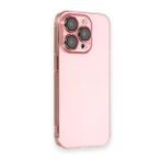 iPhone 13 Pro Armada Lensli - Rose Gold Cep Telefonu Arka Kapak