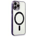 İphone 13 Pro Max Kılıf Magsafe Özellikli Gold Seri Lazer Silikon Kapak