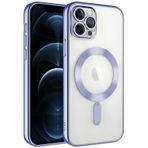 İphone 13 Pro Max Kılıf Magsafe Özellikli Metal Lazer Silikon Kapak
