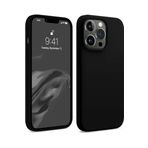 Iphone 13 Pro Max Siyah Silikon Kılıf Leke Tutmaz Içi Süet Silinebilir Kamera Yükseltili Kapak