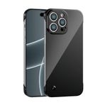 iPhone 13 Pro Uyumlu Kamera Korumalı Yanları Açık Sararmaz Sert Mika Şeffaf Kılıf
