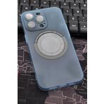 iPhone 13 Pro Uyumlu Mint Yeşil Renkli Yarı Şeffaf İnce Sert Kapak Kılıf Kamera Lens Korumalı