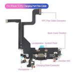 İphone 13 Pro Uyumlu Şarj Soketli Mikrofon Film Flexi Bordu - Gece Yarısı
