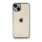 iPhone 13 Razer Lensli Silikon - Yeşil Cep Telefonu Kılıfı