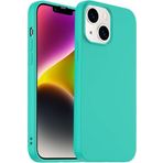 Iphone 13 Uyumlu Su Yeşili Silikon Kılıf Leke Tutmaz Içi Süet Silinebilir Kamera Yükseltili Kapak