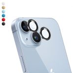 İphone 14 / 14 Plus Kamera Lens Koruyucu Cam Metal Kenarli 2Li Set