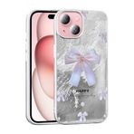 iPhone 14 İle Uyumlu Kılıf Desenli Mep Kapak 36860 İncili Fiyonk